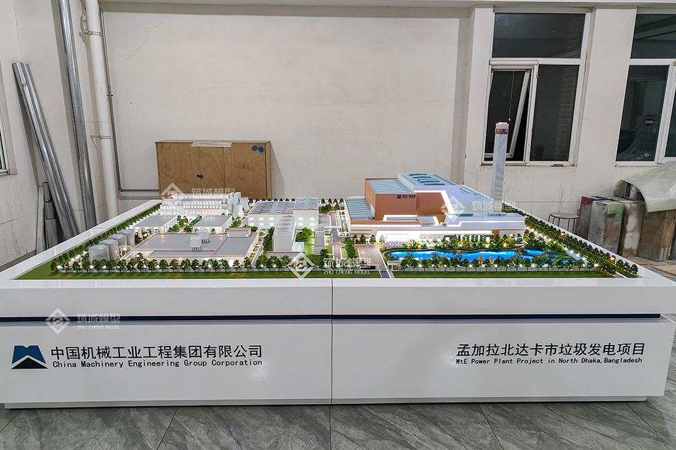 国机集团 · 孟加拉北达卡市垃圾发电项目沙盘模型 - 北京筑城世纪模型公司案例